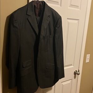 Classic Men's Brown pin stripe 3 piece suit